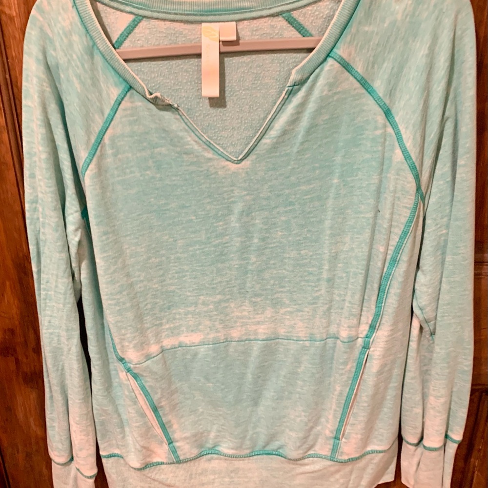 Women's Light Blue Pullover Top
